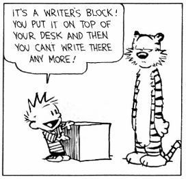 writing block